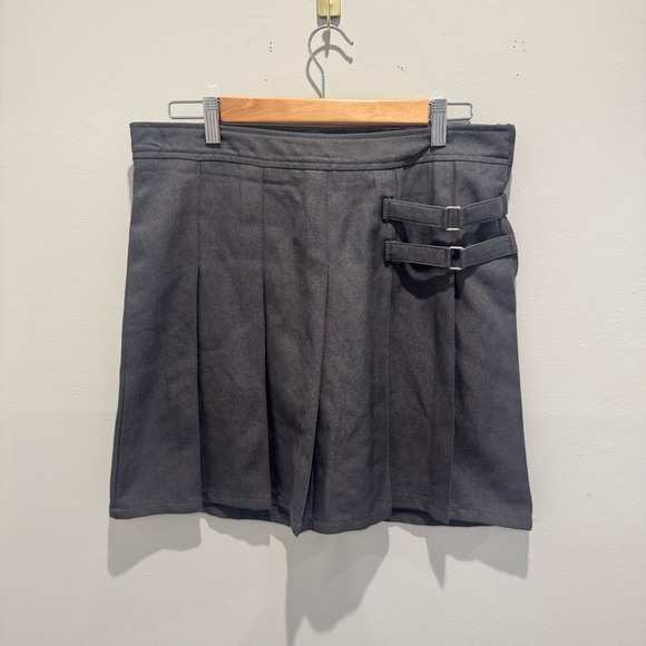 French Toast Other - French Toast Charcoal Pleated Buckle Skort | Size Girls 16